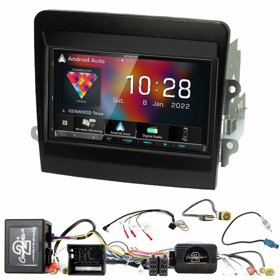 Autoradio Kenwood CarPlay GPS Porsche Boxster, Cayman et 911 991 de 2012 à 2016 - Kit complet
