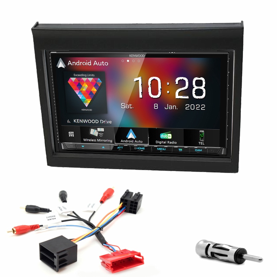 Autoradio Kenwood CarPlay GPS Porsche 911 et Boxster de 1998 à 2004 - Kit complet