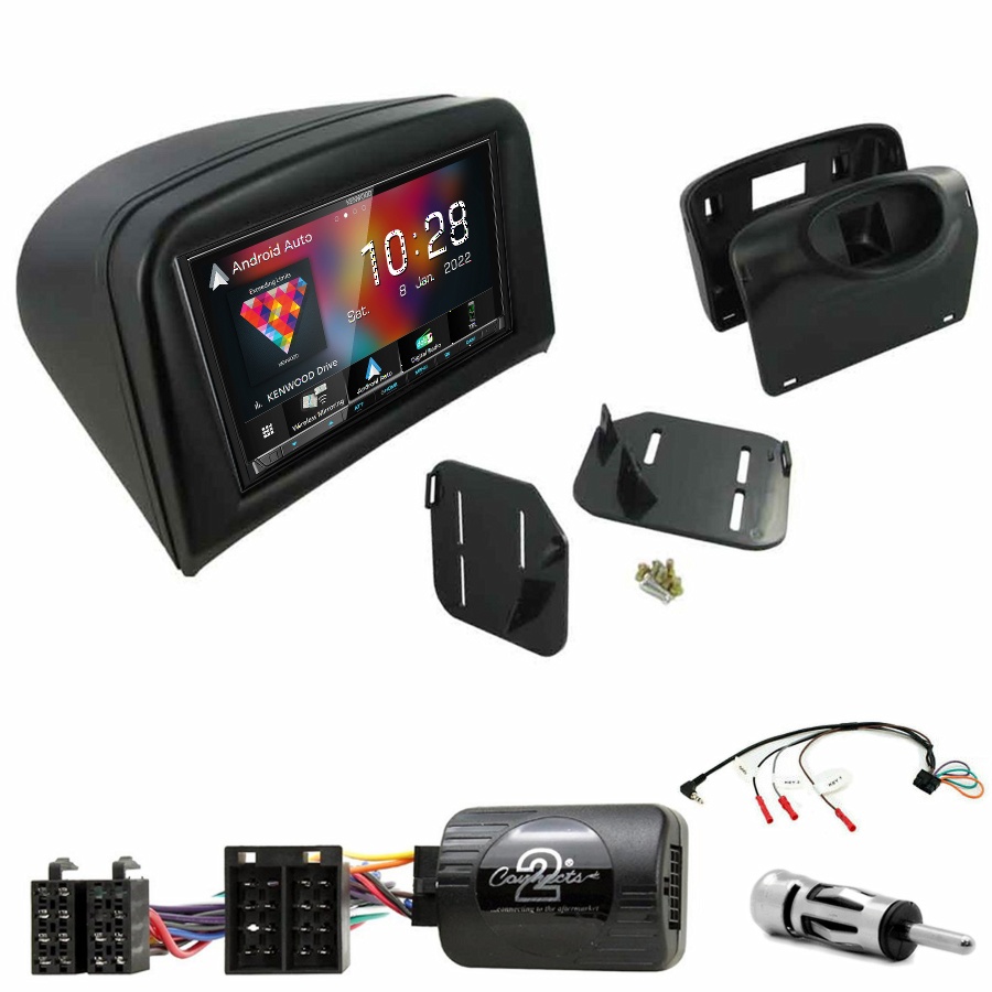 Autoradio Kenwood CarPlay GPS Peugeot 206 de 2002 à 2009 - Kit complet