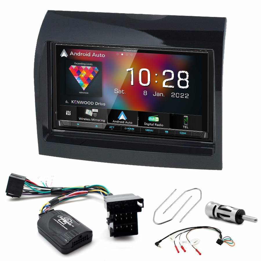 Autoradio Kenwood CarPlay GPS Fiat Ducato - Kit complet