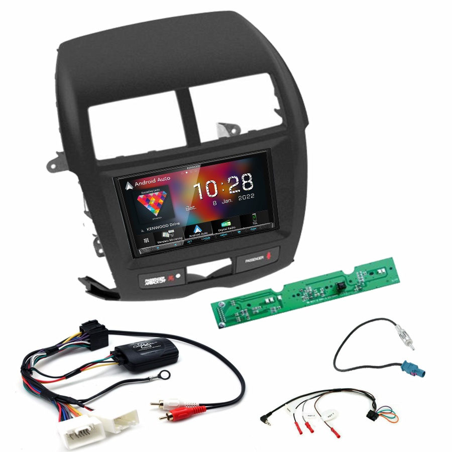 Autoradio Kenwood CarPlay GPS Mitsubishi ASX de 2010 à 2019 - Kit complet