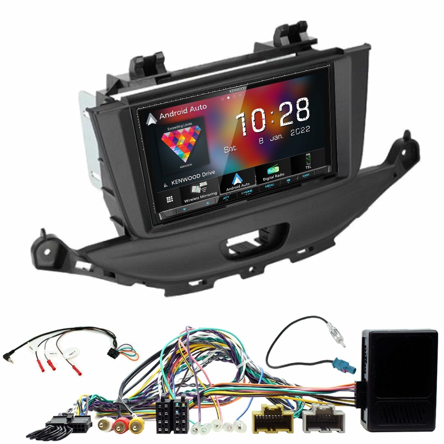 Autoradio Kenwood CarPlay GPS Opel Astra de 2015 à 2019 - Kit complet
