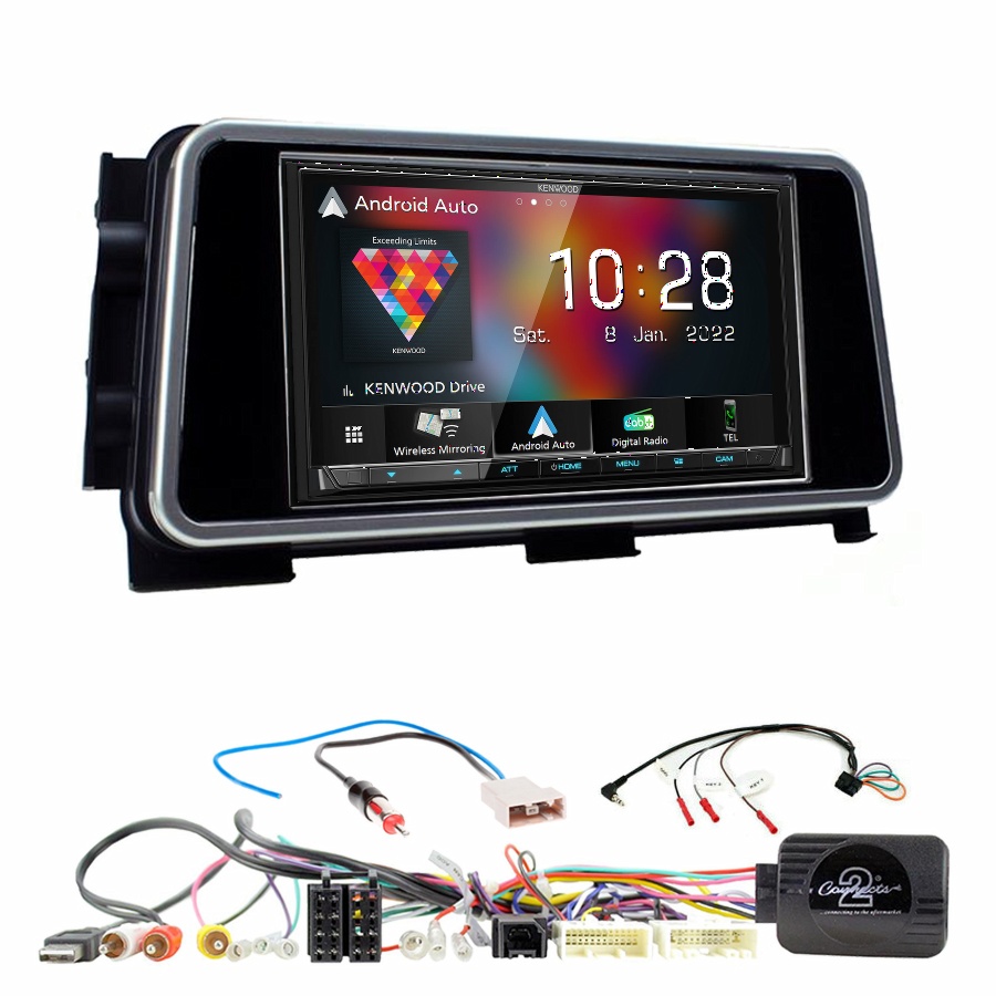 Autoradio Kenwood CarPlay GPS Nissan Micra de 2017 à 2024 - Kit complet
