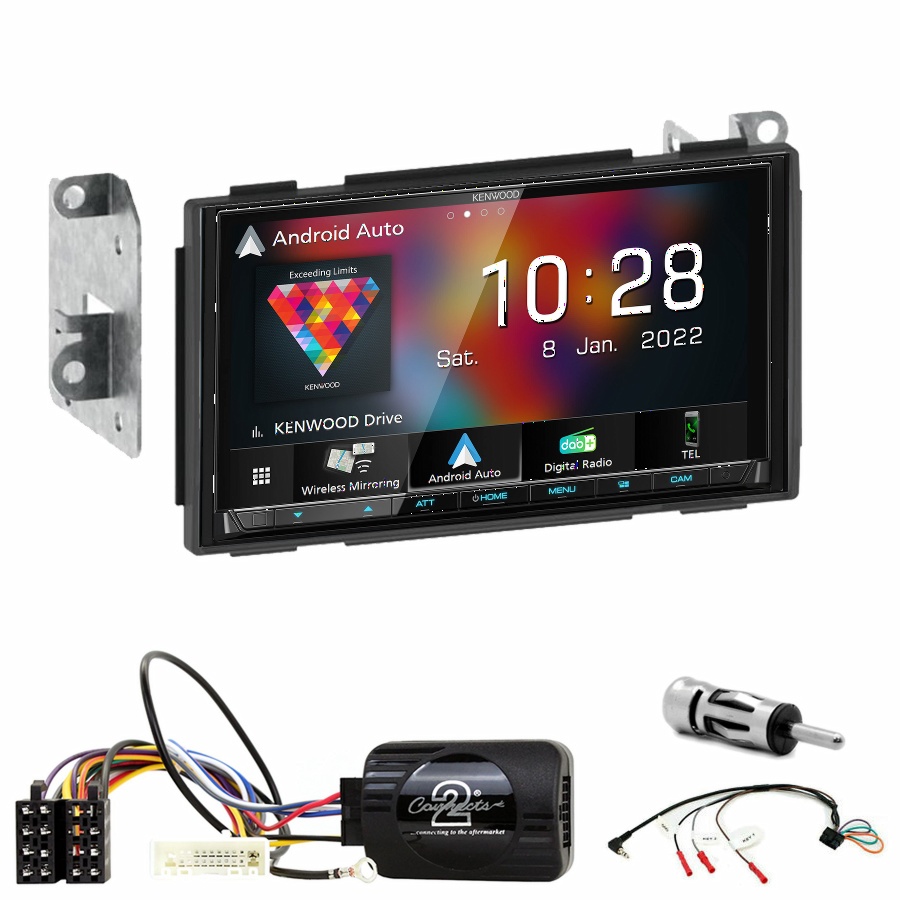 Autoradio Kenwood CarPlay GPS Nissan Qashqai de 2007 à 2013 - Kit complet