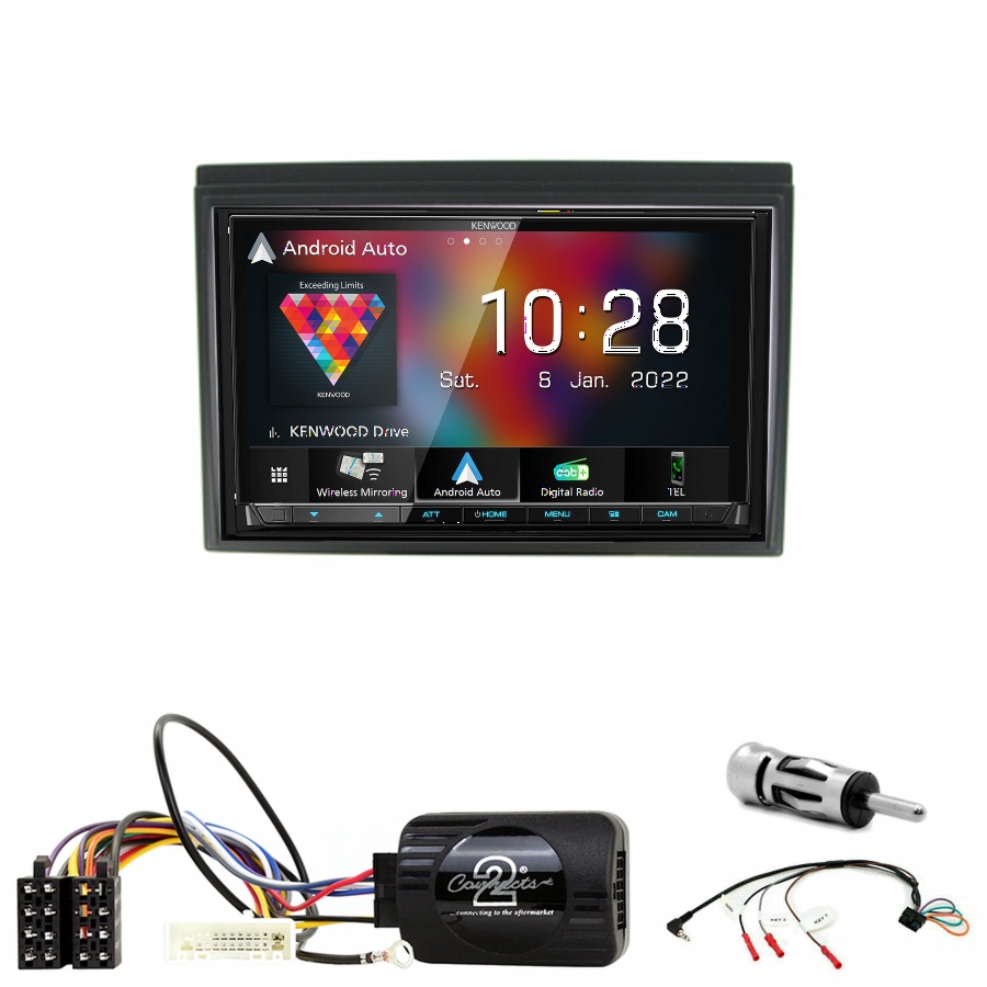 Autoradio Kenwood CarPlay GPS Nissan Micra de 2005 à 2011 - Kit complet