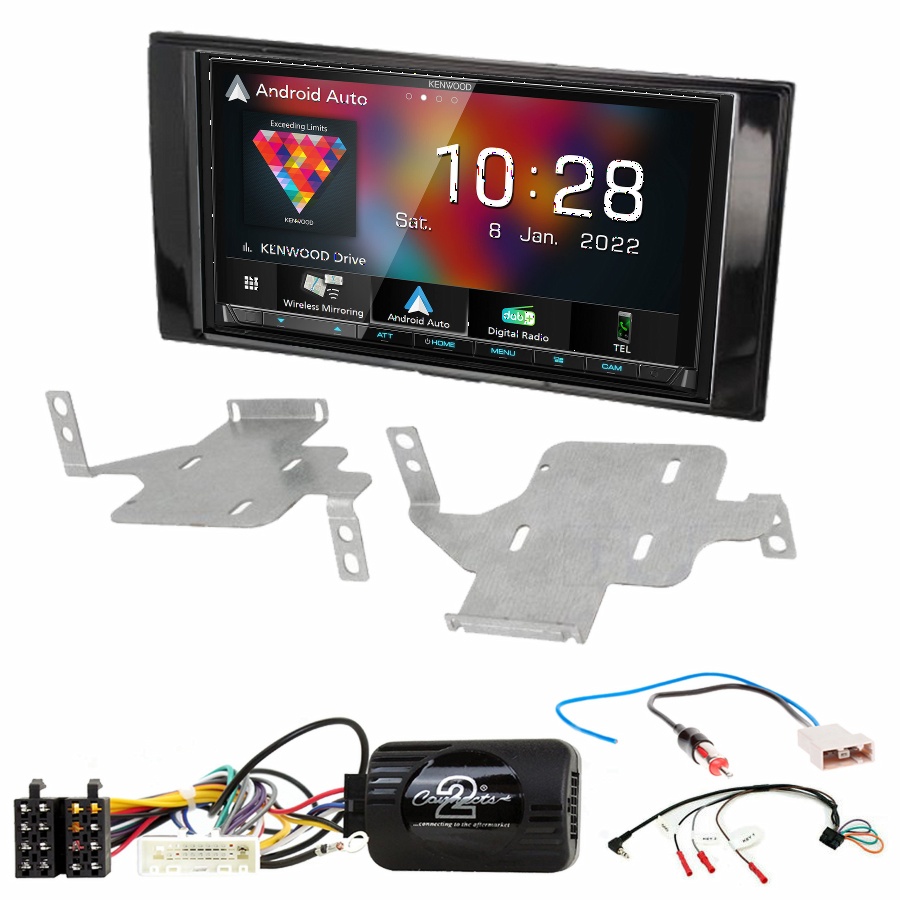 Autoradio Kenwood CarPlay GPS Nissan Juke de 05/2014 à 2019 - Kit complet