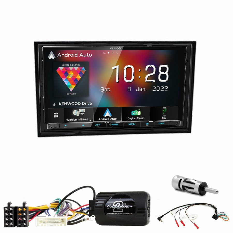 Autoradio Kenwood CarPlay GPS Nissan Cube de 2009 à 2020 - Kit complet