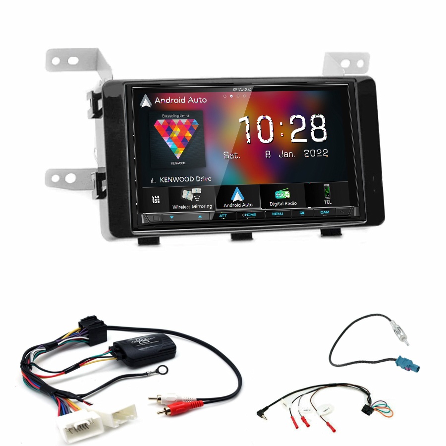 Autoradio Kenwood CarPlay GPS Mitsubishi L200 et Outlander de 2015 à 2020 - Kit complet
