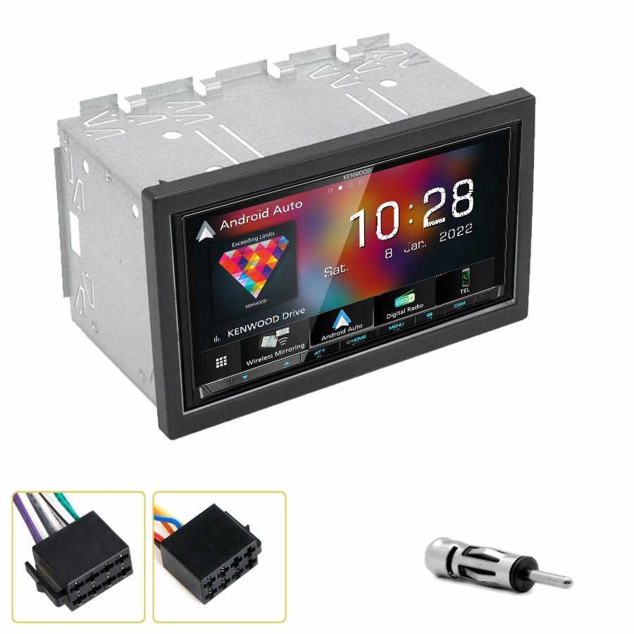 Autoradio Kenwood CarPlay GPS Mercedes Vaneo et ML de 2001 à 2005 - Kit complet