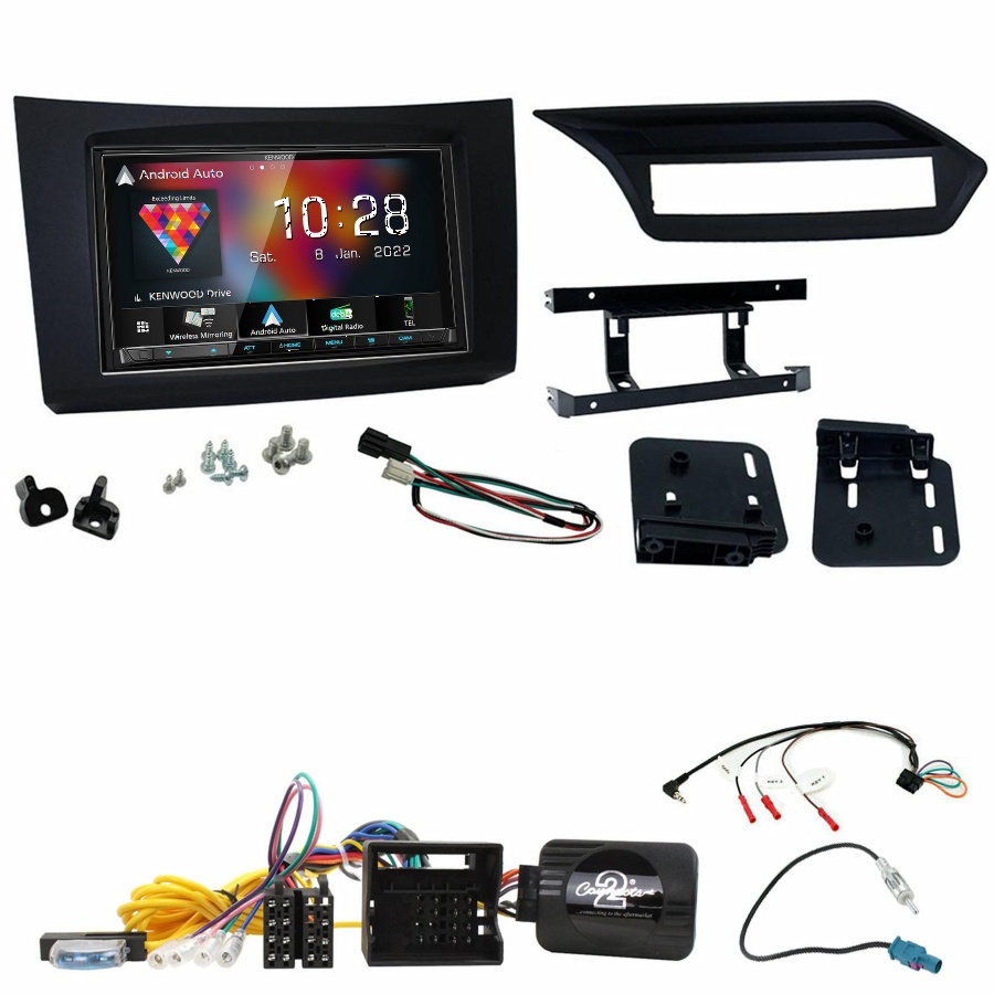 Autoradio Kenwood CarPlay GPS Mercedes Classe E de 2009 à 2012 - Kit complet