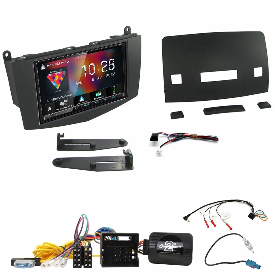 Autoradio Kenwood CarPlay GPS Mercedes Classe C W204 de 03/2007 à 02/2011 - Kit complet