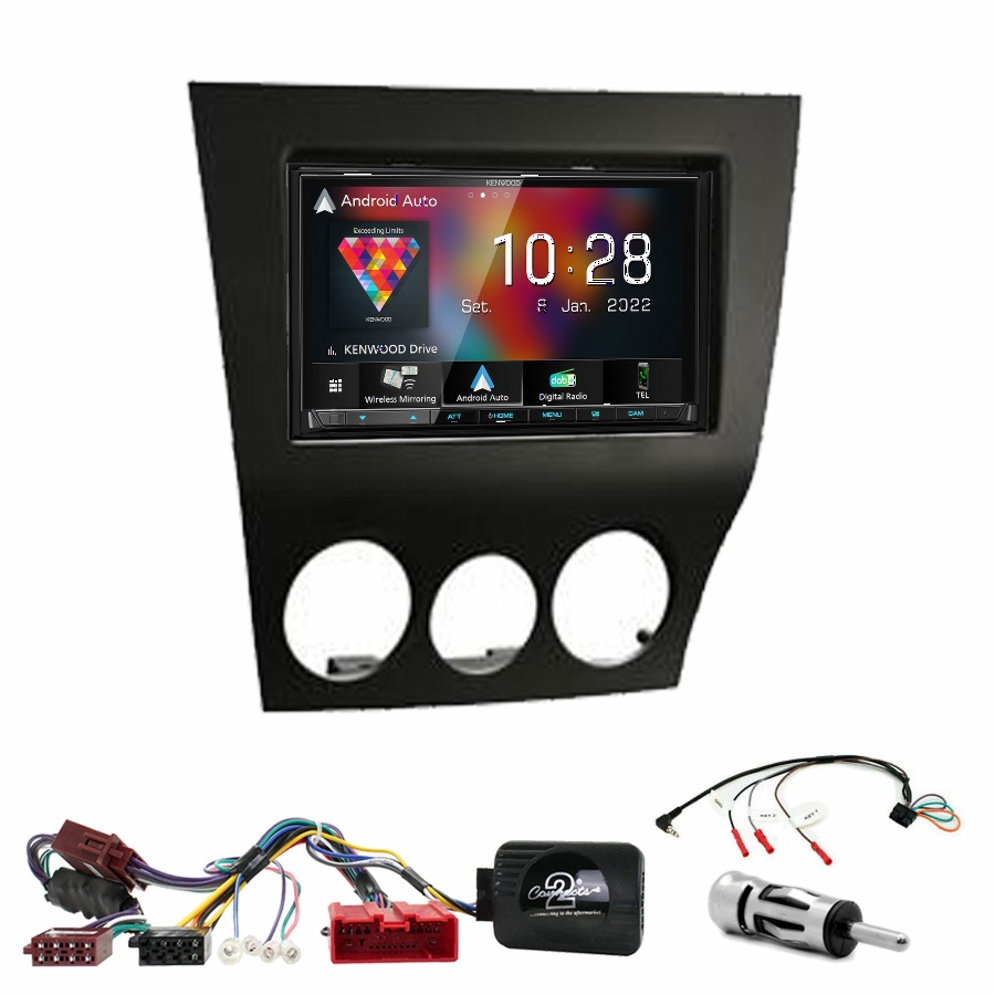 Autoradio Kenwood CarPlay GPS Mazda RX-8 de 2009 à 2011 - Kit complet