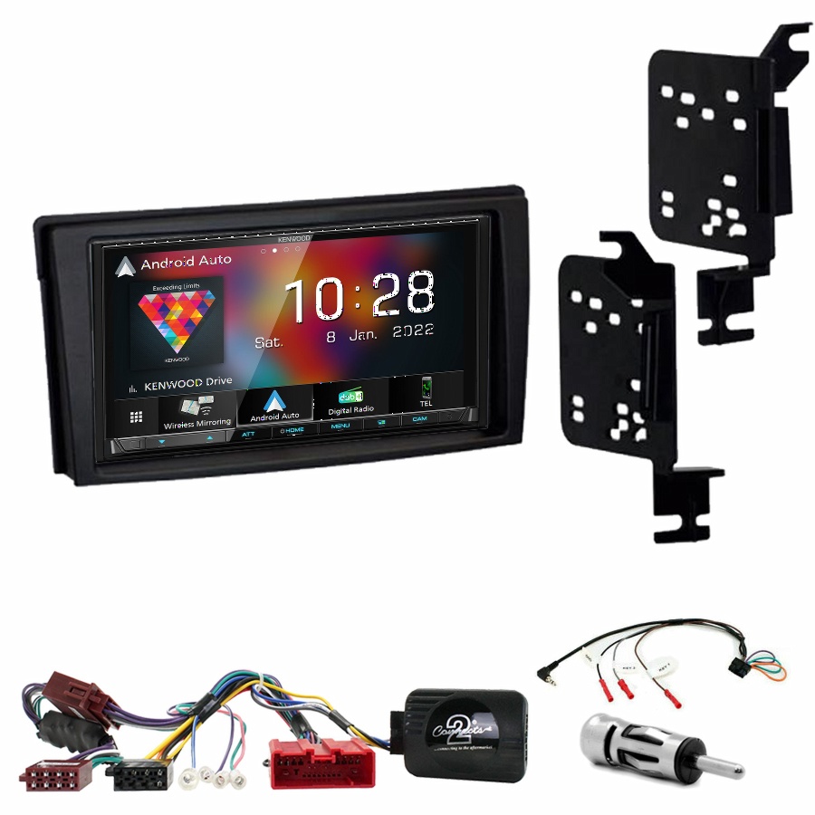 Autoradio Kenwood CarPlay GPS Mazda MPV de 2000 à 2006 - Kit complet