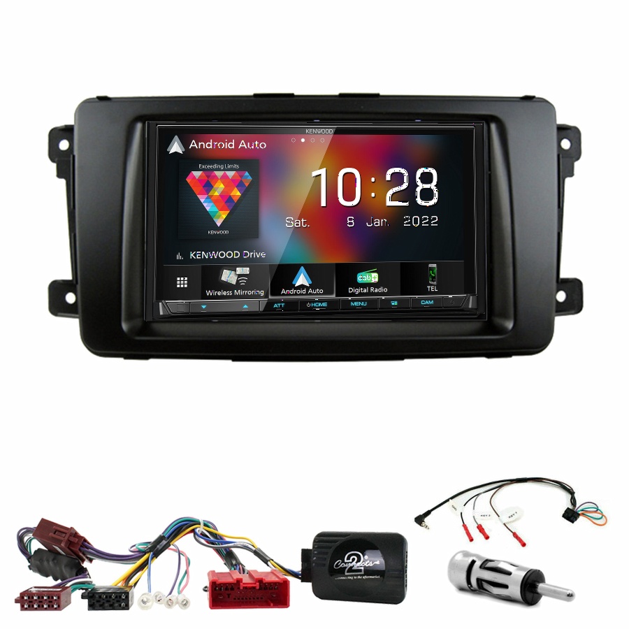 Autoradio Kenwood CarPlay GPS Mazda CX-9 de 2007 à 2015 - Kit complet
