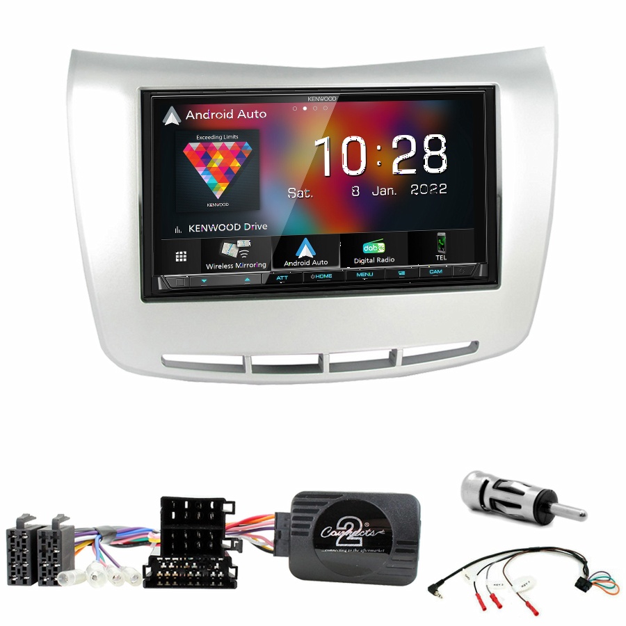 Autoradio Kenwood CarPlay GPS Lancia Delta de 2009 à 2017 - Kit complet