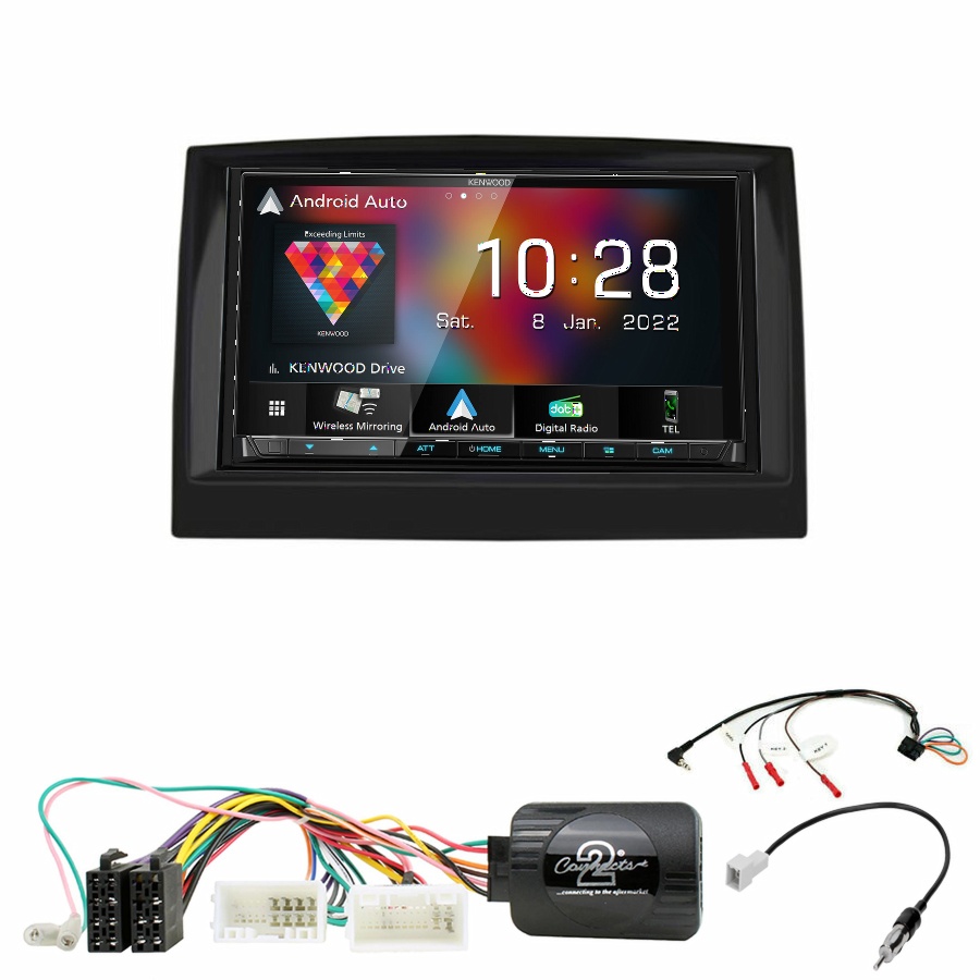Autoradio Kenwood CarPlay GPS Kia Sportage de 2016 à 2018 - Kit complet