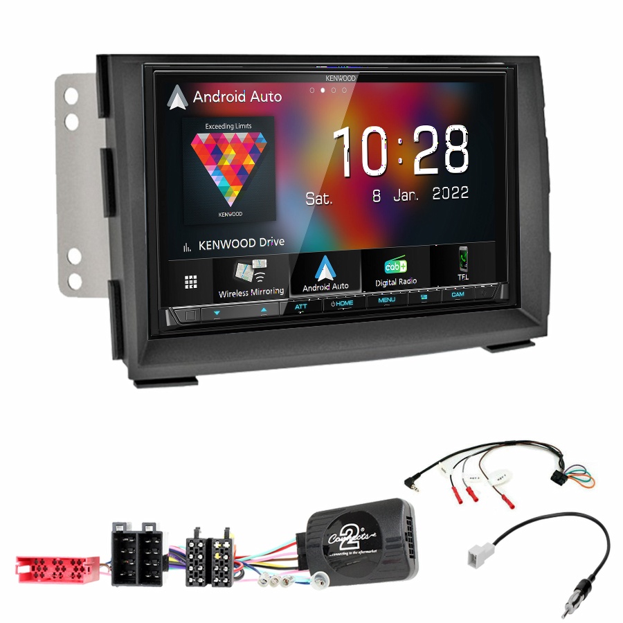 Autoradio Kenwood CarPlay GPS Kia Venga de 2010 à 2015 - Kit complet