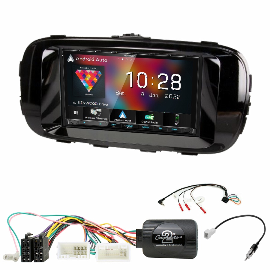 Autoradio Kenwood CarPlay GPS Kia Soul de 2014 à 2018 - Kit complet