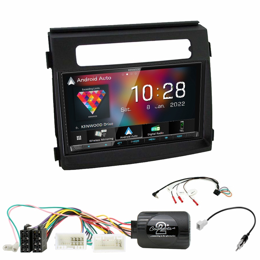 Autoradio Kenwood CarPlay GPS Kia Soul de 10/2011 à 03/2014 - Kit complet