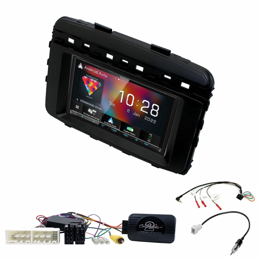 Autoradio Kenwood CarPlay GPS Kia Sorento de 2015 à 2017 - Kit complet