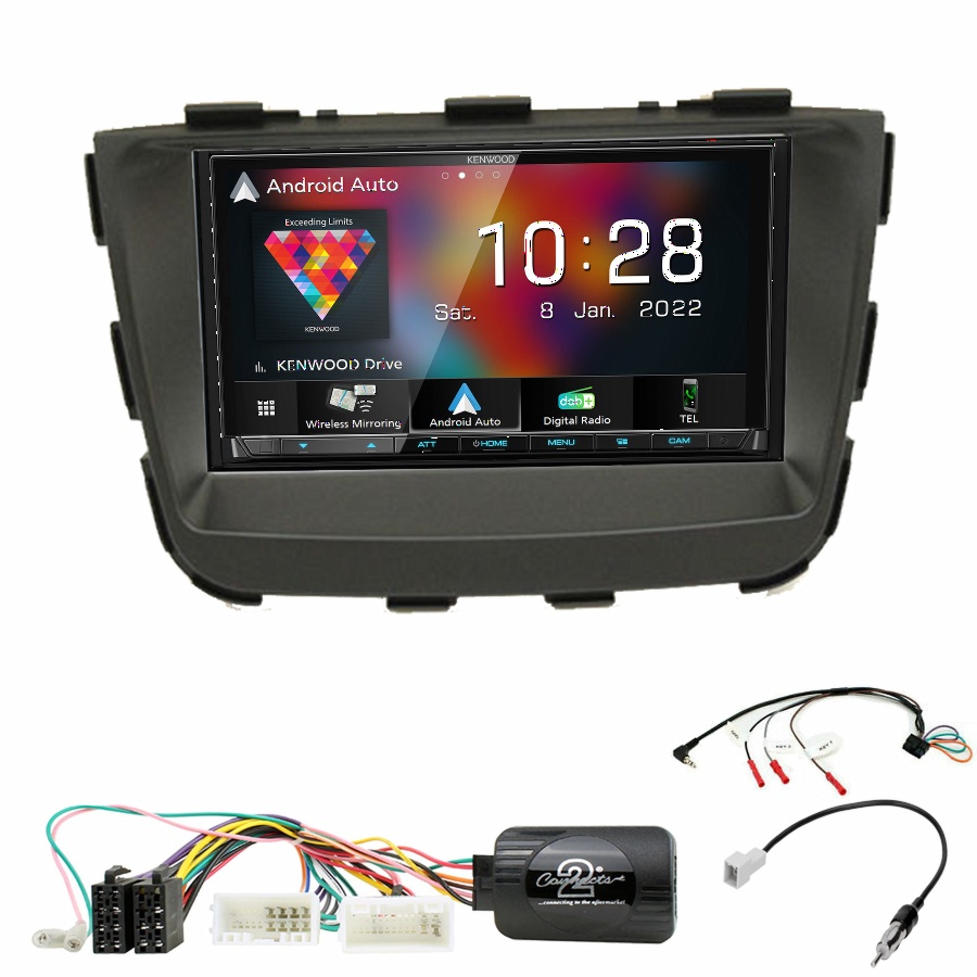 Autoradio Kenwood CarPlay GPS Kia Sorento de 10/2012 à 02/2015 - Kit complet
