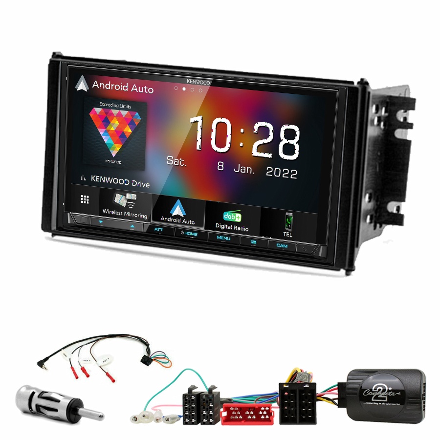 Autoradio Kenwood CarPlay GPS Kia Sorento de 11/2006 à 03/2009 - Kit complet