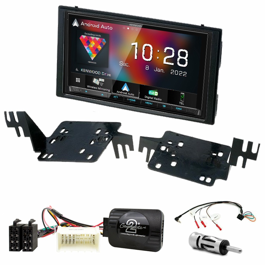 Autoradio Kenwood CarPlay GPS Kia Rio et Sportage de 2005 à 2010 - Kit complet