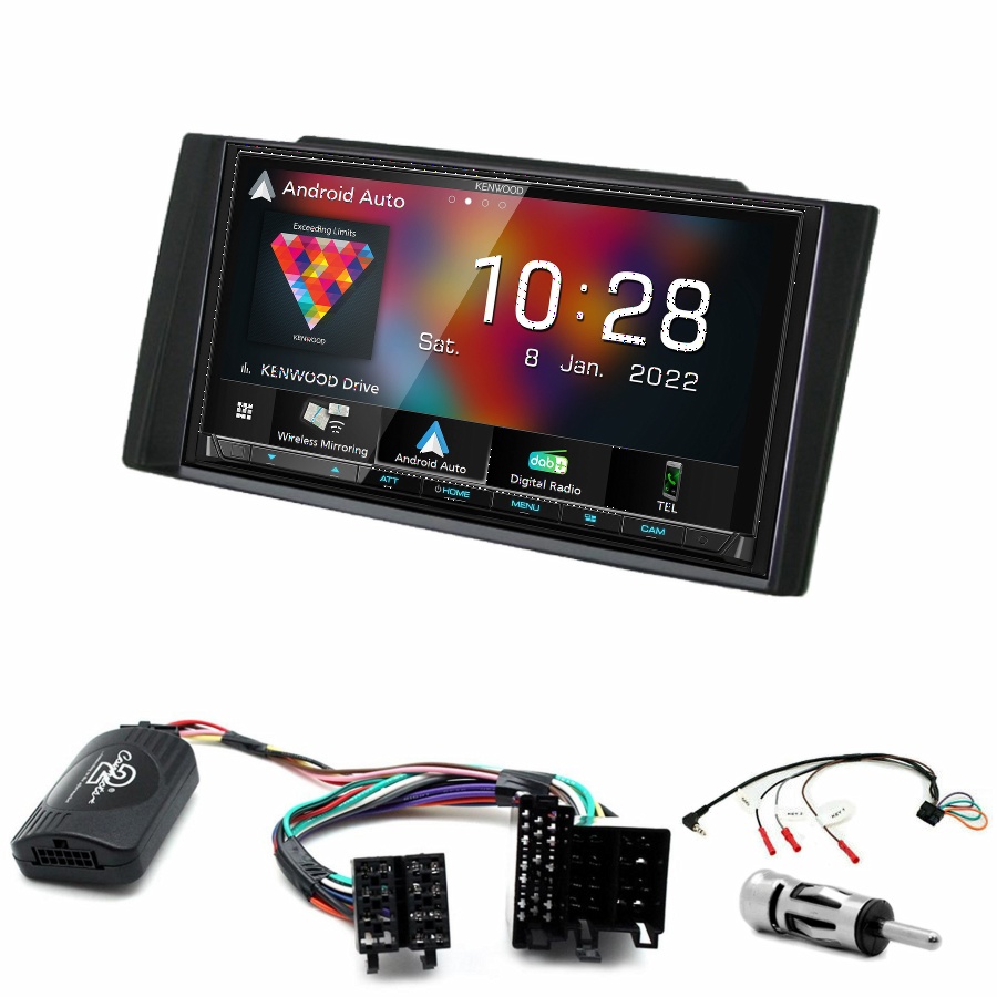 Autoradio Kenwood CarPlay GPS Kia Cee\'d de 2006 à 2009 - Kit complet