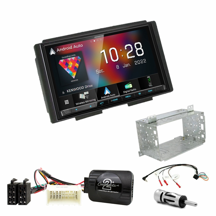 Autoradio Kenwood CarPlay GPS Kia Carnival de 2006 à 2011 - Kit complet