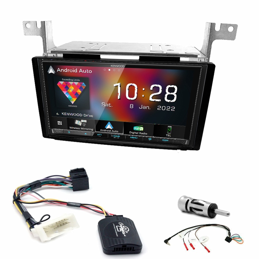 Autoradio Kenwood CarPlay GPS Hyundai Santa Fe de 2006 à 2012 - Kit complet
