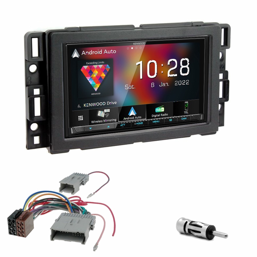 Autoradio Kenwood CarPlay GPS Hummer H2 de 2008 à 2010 - Kit complet