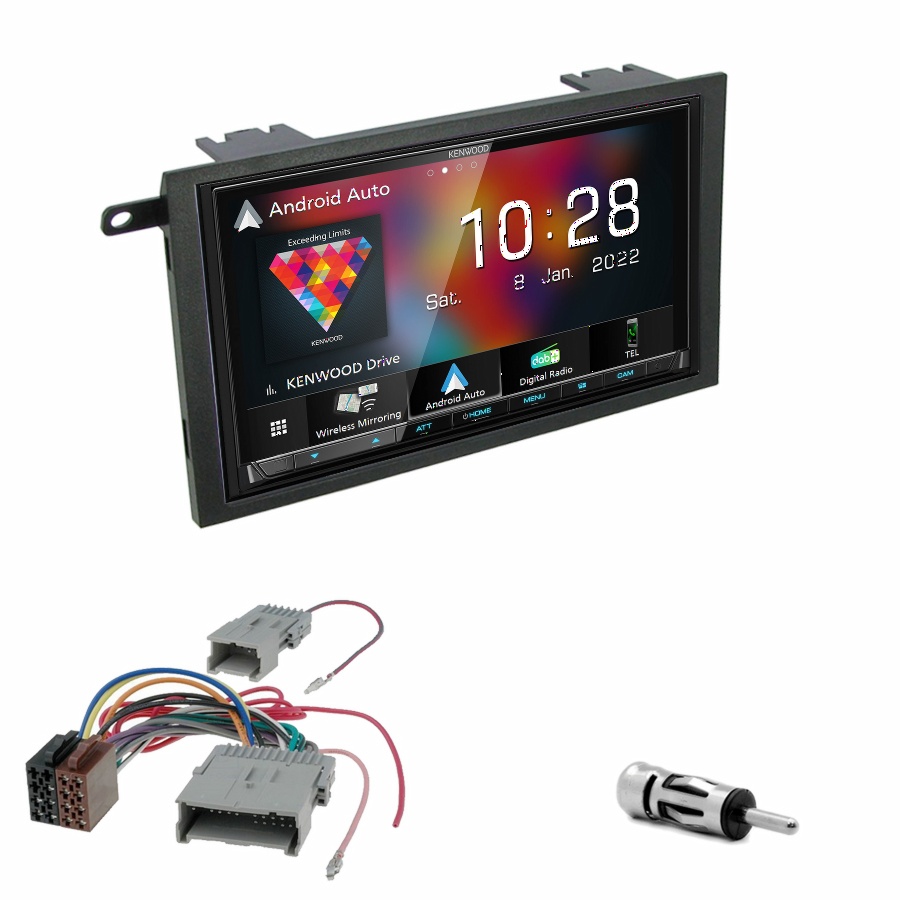Autoradio Kenwood CarPlay GPS Hummer H2 de 2003 à 2007 - Kit complet