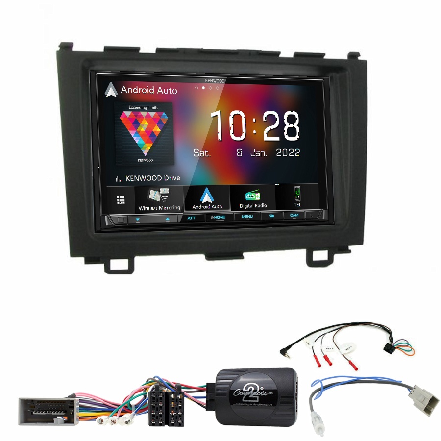 Autoradio Kenwood CarPlay GPS Honda CR-V de 2006 à 2012 - Kit complet
