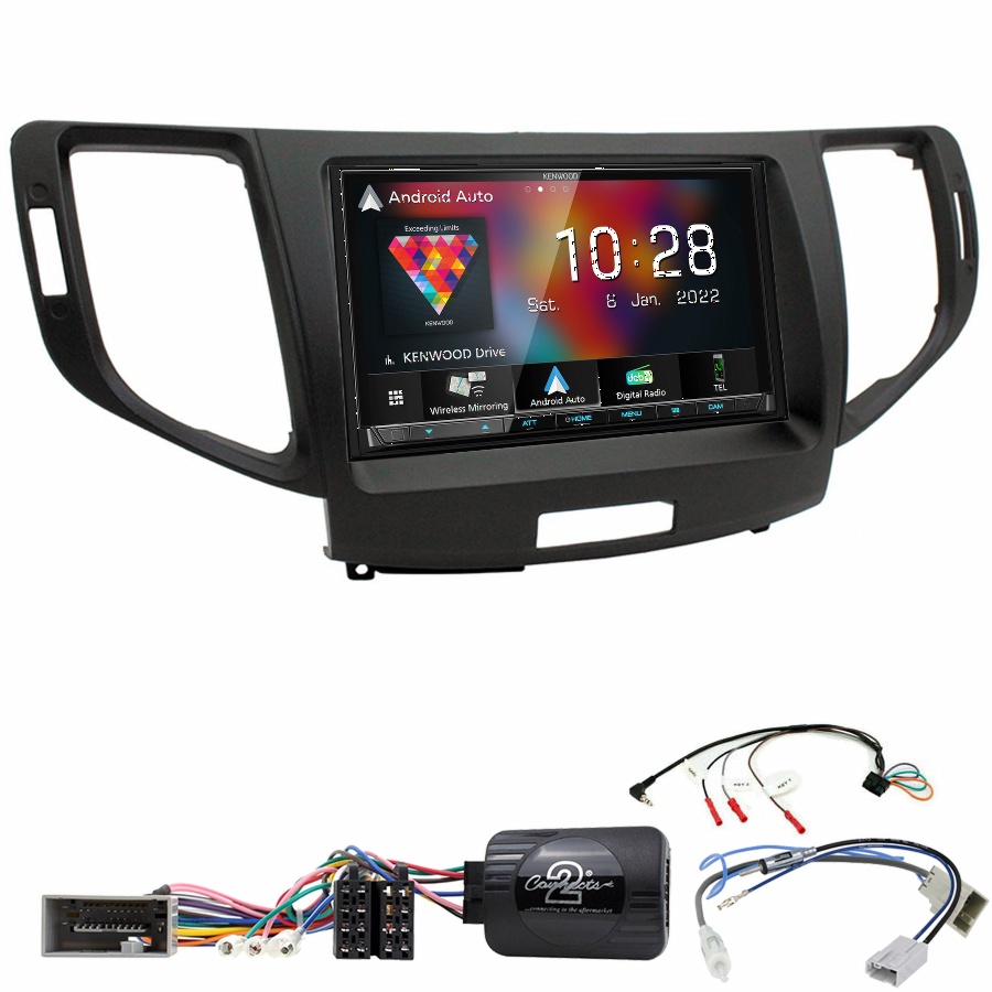 Autoradio Kenwood CarPlay GPS Honda Accord de 2008 à 2013 - Kit complet
