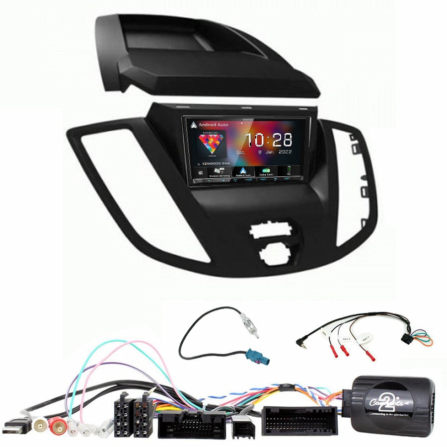 Autoradio Kenwood CarPlay GPS Ford Transit de 2015 à 2019 - Kit complet