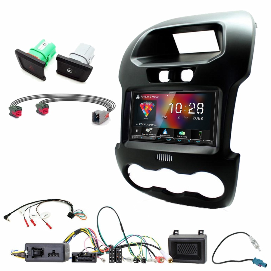 Autoradio Kenwood CarPlay GPS Ford Ranger de 2012 à 2015 - Kit complet