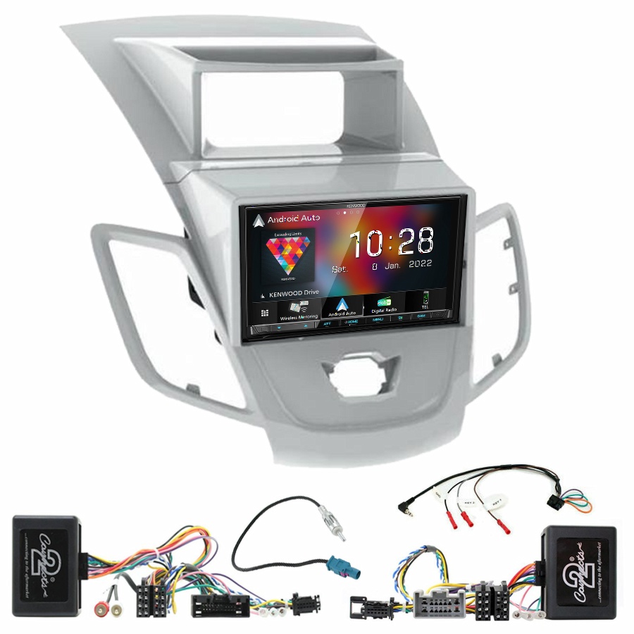 Autoradio Kenwood CarPlay GPS Ford Fiesta de 2008 à 2012 - Kit complet