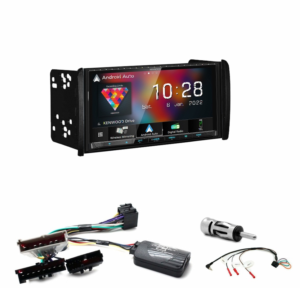 Autoradio Kenwood CarPlay GPS Ford Mondeo Focus et Fiesta - Kit complet
