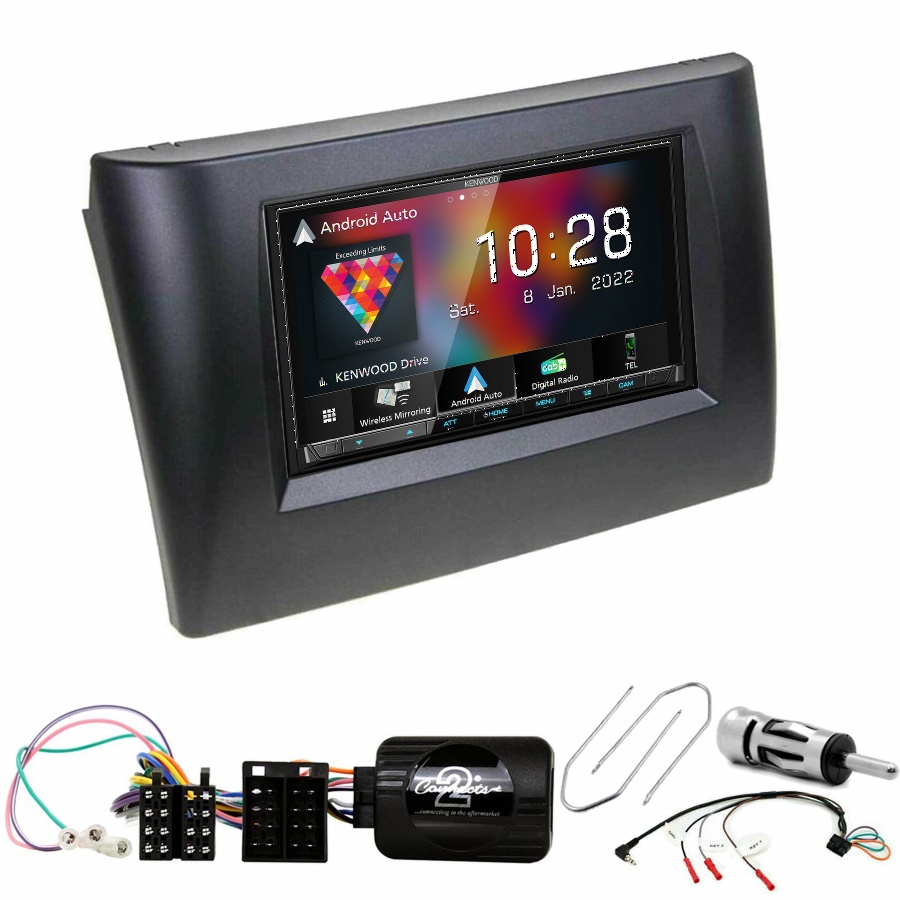 Autoradio Kenwood CarPlay GPS Fiat Stilo - Kit complet