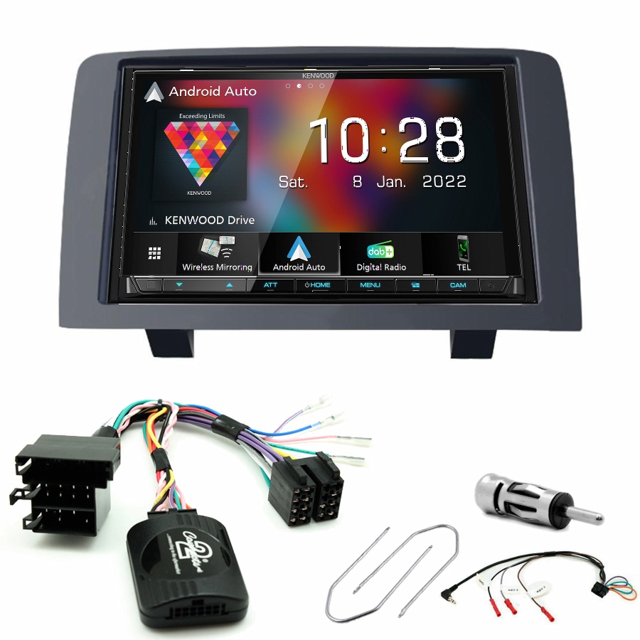 Autoradio Kenwood CarPlay GPS Fiat Idea - Kit complet
