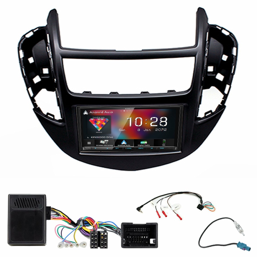 Autoradio Kenwood CarPlay GPS Chevrolet Trax de 2013 à 2017 - Kit complet
