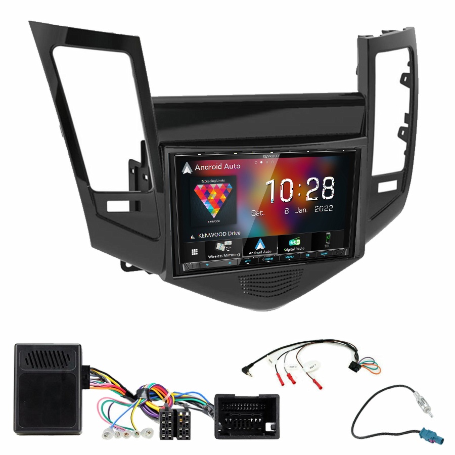 Autoradio Kenwood CarPlay GPS Chevrolet Cruze de 05/2009 à 2012 - Kit complet