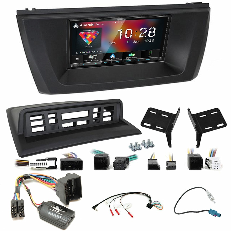 Autoradio Kenwood CarPlay GPS BMW X3 de 2004 à 2010 - Kit complet
