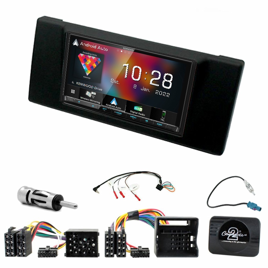 Autoradio Kenwood CarPlay GPS BMW Série 5 E39 - Kit complet