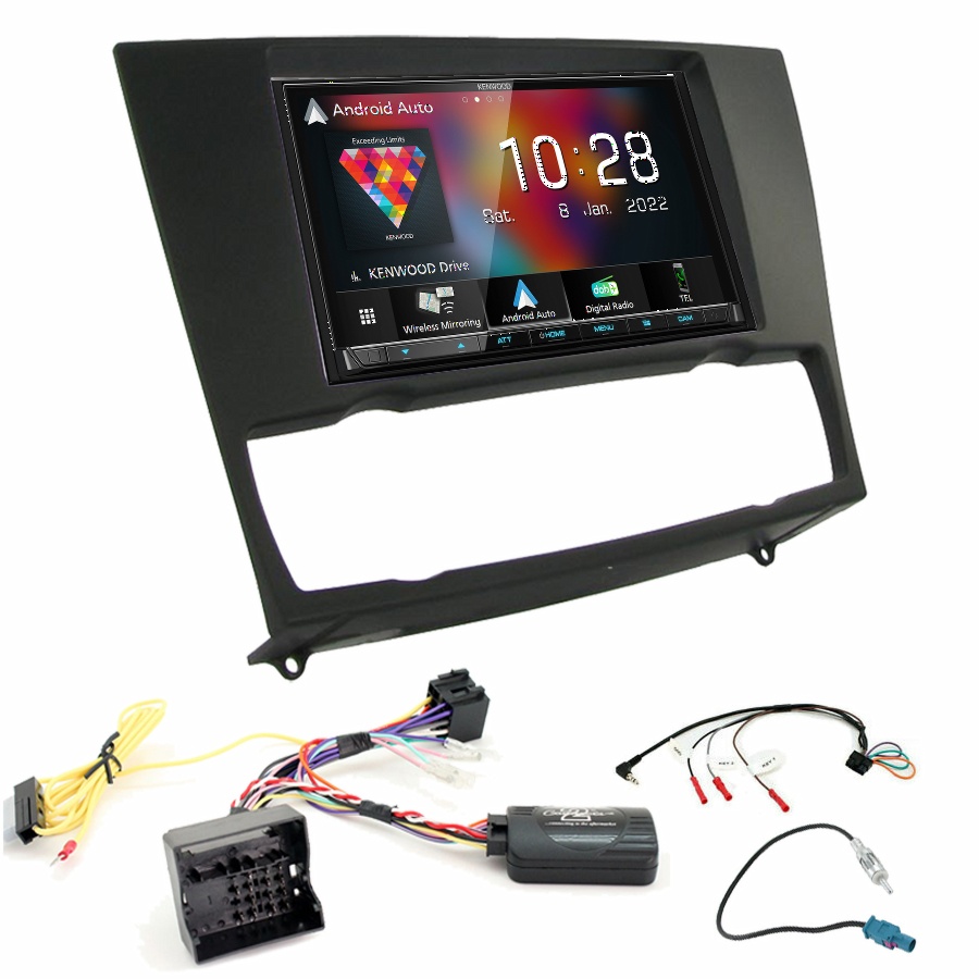 Autoradio Kenwood CarPlay GPS BMW Série 3 de 2005 à 2012 - Kit complet