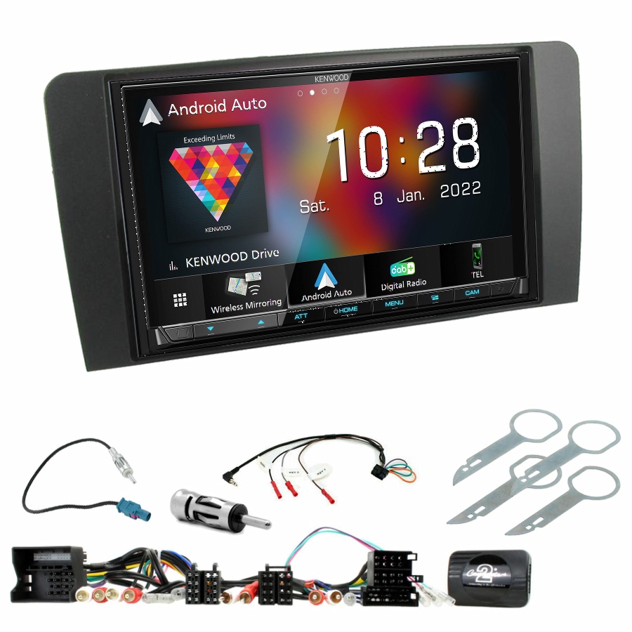 Autoradio Kenwood CarPlay GPS Audi A3 de 2003 à 2012 - Kit complet