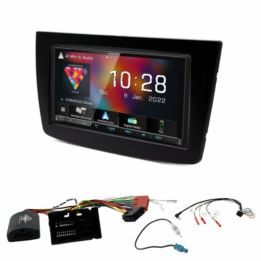 Autoradio Kenwood CarPlay GPS Alfa Romeo Mito de 2008 à 2019 - Kit complet