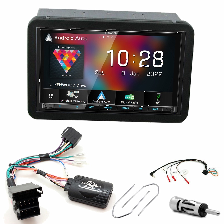 Autoradio Kenwood CarPlay GPS Alfa Romeo 159, Brera et Spider - Kit complet