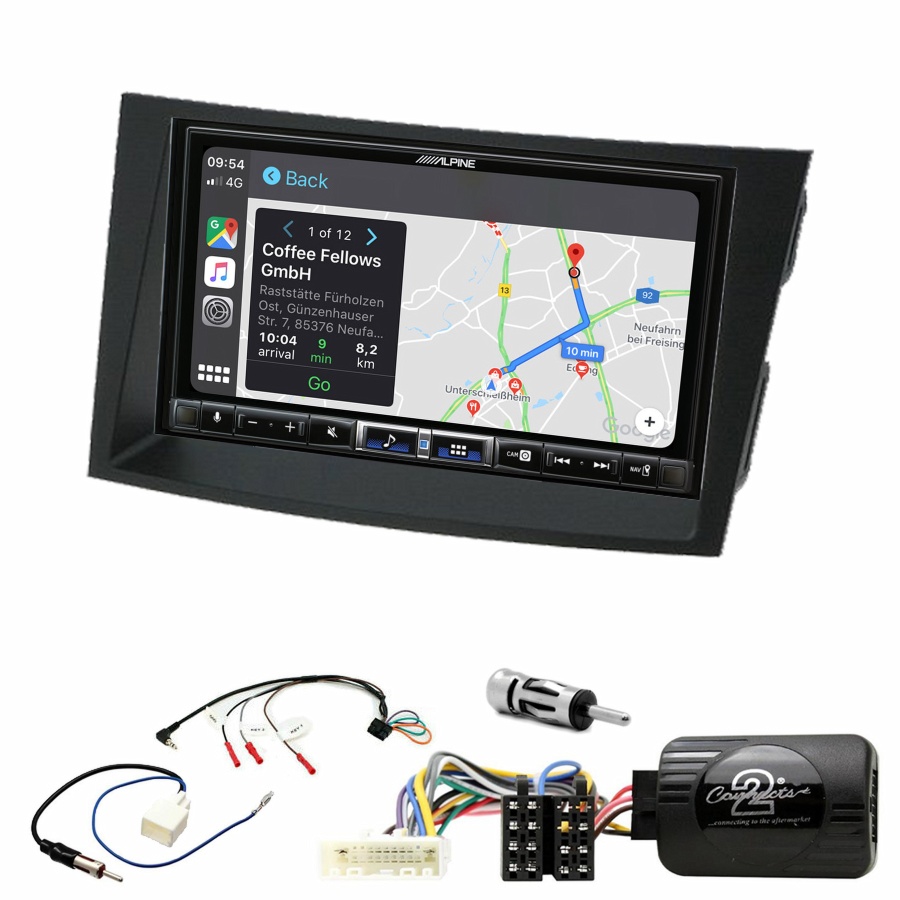 Autoradio tactile Alpine GPS Carplay Subaru Outback et Legacy de 2009 à 2014+ Kit complet