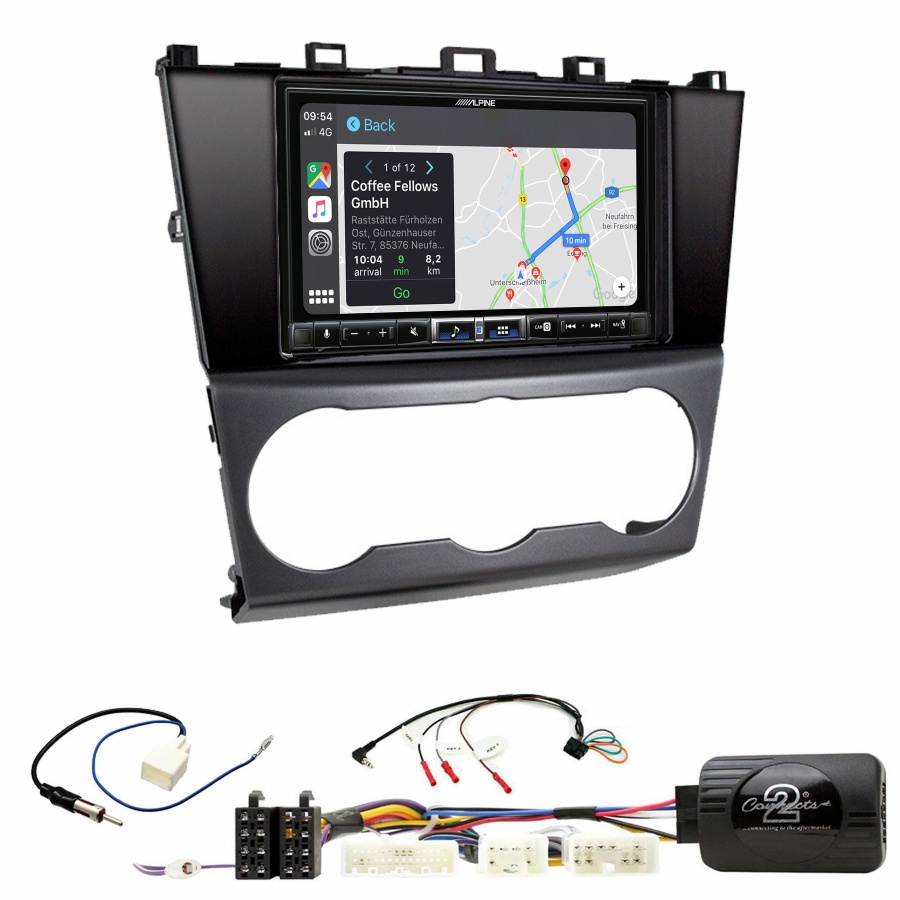 Autoradio tactile Alpine GPS Carplay Subaru Forester de 2016 à 2018+ Kit complet